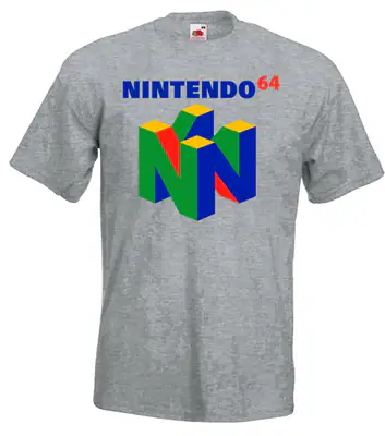 Youth Designz N64 Herren T-Shirt Logo Print Lustig Gaming Nerd Spiele Nintendo