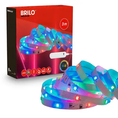 Akku RGB LED Stripe 3m USB-C Selbstklebend LED Band LED Streifen
