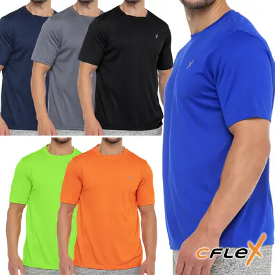 CFLEX Herren Sport Shirt Fitness T-Shirt piqué Sportswear Collection