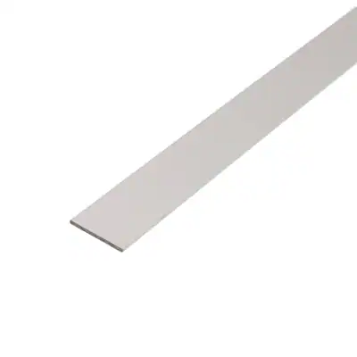 Flachprofil Aluminium silberfarbig eloxiert, Aluleisten flach, Flachstange