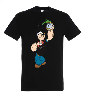 Youth Designz Popeye Herren T-Shirt Print Lustig Spruch Sport Cartoon Fitness
