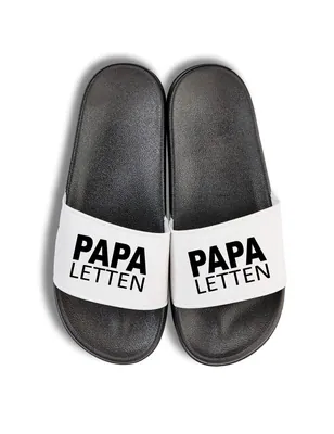 Youth Designz Papa Letten Badelatschen Spruch Print Geschenk für Super-Papas