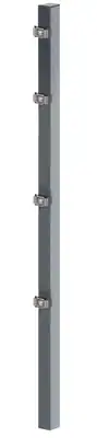 Alberts Zaunpfosten 60 x 40 mm 3 Farben zum Aufschrauben Doppelstabmatten Zäune