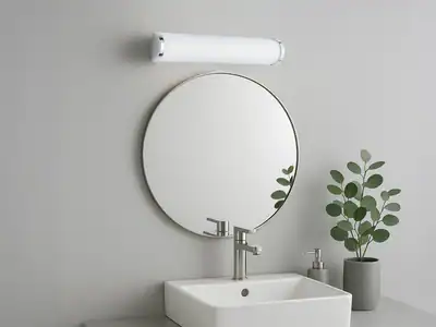 Badezimmerlampe Spiegelleuchte IP21 3 x E14 Fassung Glas opal Trio Leuchten