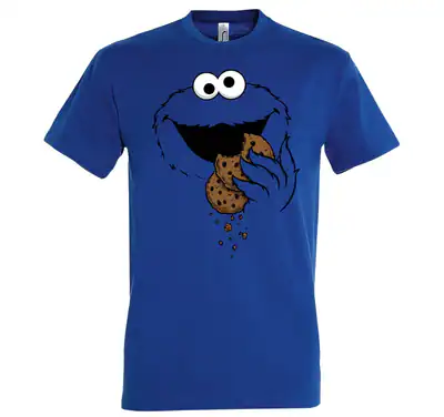 Youth Designz Kekse Monster Herren T-Shirt Print Logo Lustig Fun Cookie Krümel