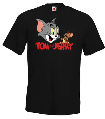 Youth Designz Jerry Tom 2A Herren T-Shirt Print Logo Cartoon Nerd Zeichentrick