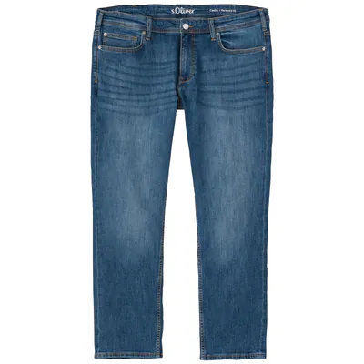 s.Oliver Stretch-Jeans Übergröße Casby blau used