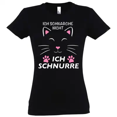Youth Designz ich schnurre Damen T-Shirt Print Logo schnarchen Schlafen Süß Fun