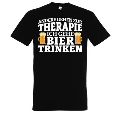 Youth Designz Herren T-Shirt ICH GEHE BIER TRINKEN Fun Lustig Saufen Therapie