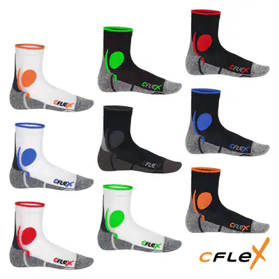 CFLEX Running Sport Socks, 4er Pack Laufsocken Sportsocken für Damen & Herren