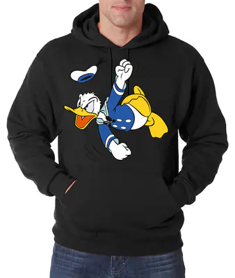 Youth Designz Herren Hoodie Angry Donald Pullover Logo Mickey Minnie Cartoon Fun
