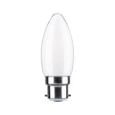 Paulmann LED Kerze, B22d, 4,7 W = 40 W, 470 lm, 2700 K Warmweiß, Ø 35 mm, Opal