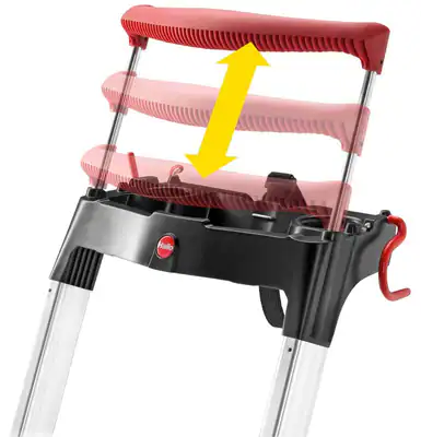 Hailo L100 TopLine Alu-Sicherheits-Stehleiter 4 Stufen Haushaltsleiter Alu NEU
