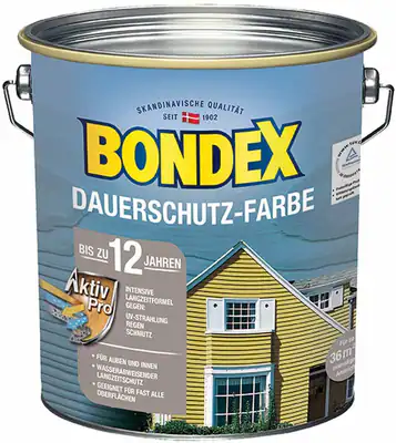 Holzfarbe Wetterschutzfarbe Dauerschutz-Holzfarbe 2,5L 11 Farben Holzschutzfarbe