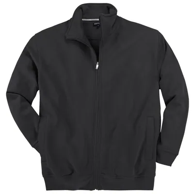 Sweatjacke Herren schwarz Redfield Stehkragen Übergröße 2XL-10XL hochwertig NEU