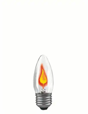 Paulmann Glühlampe Flackerkerze 3 Watt E27 Klar 230 V