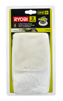 Ryobi Wachs- & Polierhauben Set RAK2BB Polierpad für Akku-Polierer R18B-0 Auto – neu – Autos – überwiegend weiß