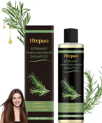 Rosmarin Haarwachstumsshampoo hydrolysiertes Keratin Shampoo für dünner