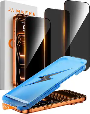 MKEKE für iPhone 17 Pro Max Sichtschutzfolie 3er Pack 6,9 Zoll