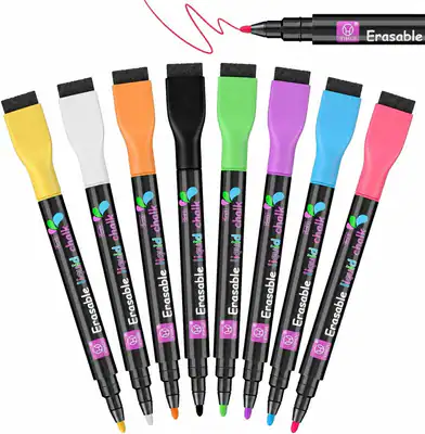 Geokay Flüssigkreidemarker für LED Zeichenbrett, 8 Farben