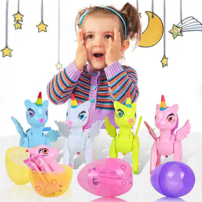 Weihnachten Einhorn Eier Multicolor Spielzeug für 3-5 Jahre Mädchen Geburtstag