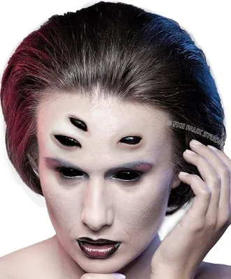 Gruselige 3 dunkle Augen Latex Prothesengerät Horror falsche Wunde Halloween