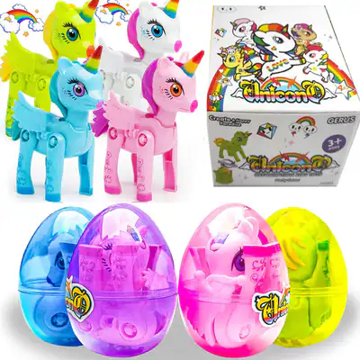 Ostern Spielzeug bunte Einhorn Eier 3 4 5 6 7 8 Jahre Mädchen Kindergeburtstag