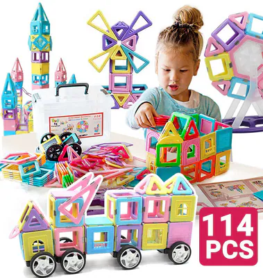 Spielzeug für Mädchen Prinzessin Zauberschloss Bausteine Set für 3 4 5 6 7 8