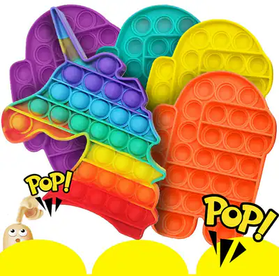 [100er-PACK] GROSSPACKUNG Push Pop Bubble It sensorisches Zappelspielzeug
