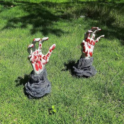 Halloween Zombie Hand Hof Pfähle Skelett Arm Rasen Bodenbrecher Outdoor Deko