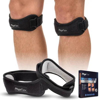 Correa de soporte para tendón rotuliano,alivio del dolor de rodilla con silicona