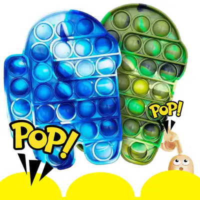 Push Pop Bubble It sensorisches Fidget-Spielzeug Autismus Stressabbau