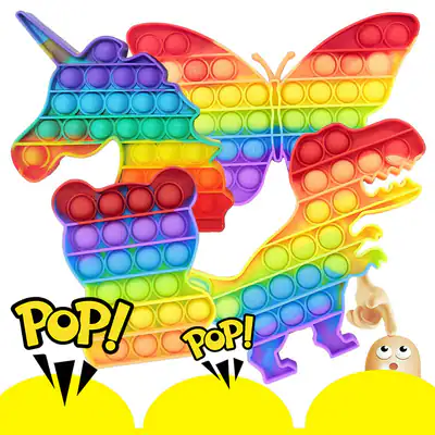 4er Pack Push Pop Bubble It sensorisches Zappelspielzeug Stressabbau Spiel