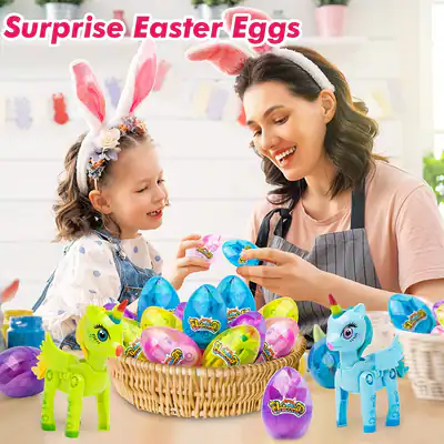 Süßeste Osterkörbchen Eier mit Einhorn Spielzeug Geburtstag bestes Geschenk für