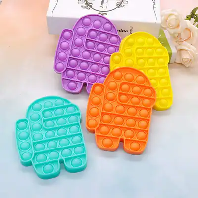 [8er Pack] Rainbow Popit Fidget it Pop Spielzeug Push Bubble Sensorik Set