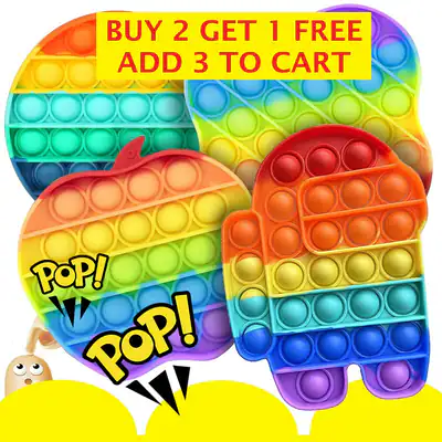 Popit Fidget Toy Push Bubble sensorischer Stressabbau Kinder Familienspiele