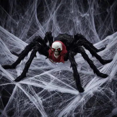 Telaraña Gigante Con Araña Halloween 75 cm Außen Jardin Deko Terrasse