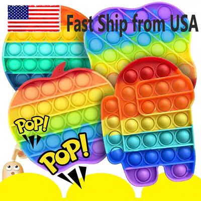 Popit Fidget Toy Push Bubble sensorischer Stressabbau Kinder Familienspiele