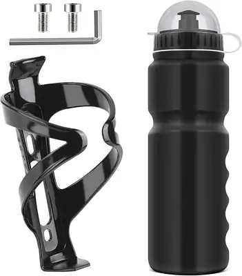 botella de agua para bicicleta con sujetador soporte porta botellas incluido Neu