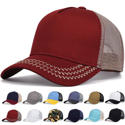 Blank Trucker Mesh Baseball Mütze Hip Hop Atmungsaktiv Snapback Cap – neu – Sonstiges – überwiegend weiß – Foto 1 von 5