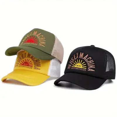 Baseballmütze Sonne Stickerei Herren Damen Trucker Netz Hip Hop – neu – Sonstiges – überwiegend weiß – Foto 1 von 5