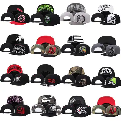 Baseball Cap Snapback Flat Peak Herren Damen Hip Hop Rap Sport Mütze