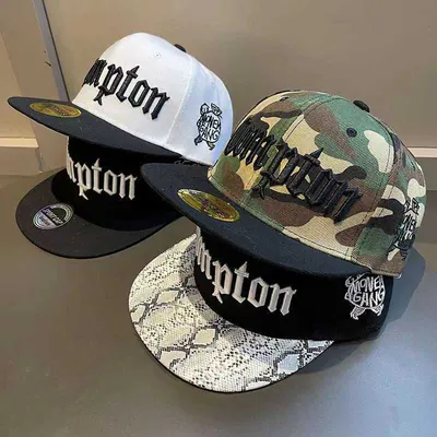 Baseball Cap Snapback Flat Peak bestickt Mode Hip Hop Rap Sport Mütze