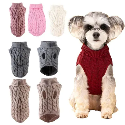 Haustier Welpe Hund Katze warmer Winter Pullover Weste Strickmantel Jacke für