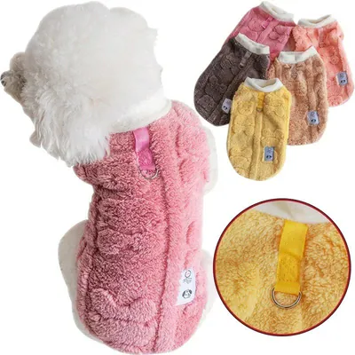 Weicher Fleece Hundepullover - Winter warmer Haustierpullover für kleine Hunde