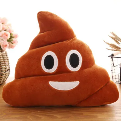 Lustiges Poop Emoji Plüschtier süß Cartoon Poo Kissen Kissen Geschenk Großhandel