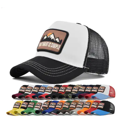 Hill Stickerei Herren Damen Trucker Mesh Baseball Mütze Hip Hop Snapback Cap