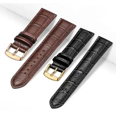 Leder Uhrenarmband Armband Universal Ersatz 12-22 mm für Herren Damen
