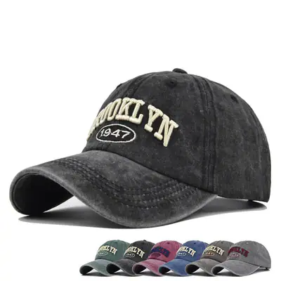 Buchstaben Stickerei Herren Damen Snapback Caps gewaschene Baumwolle Baseball