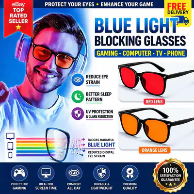 Blaulicht blockierende Brille Gaming - Filter Computer Gaming
